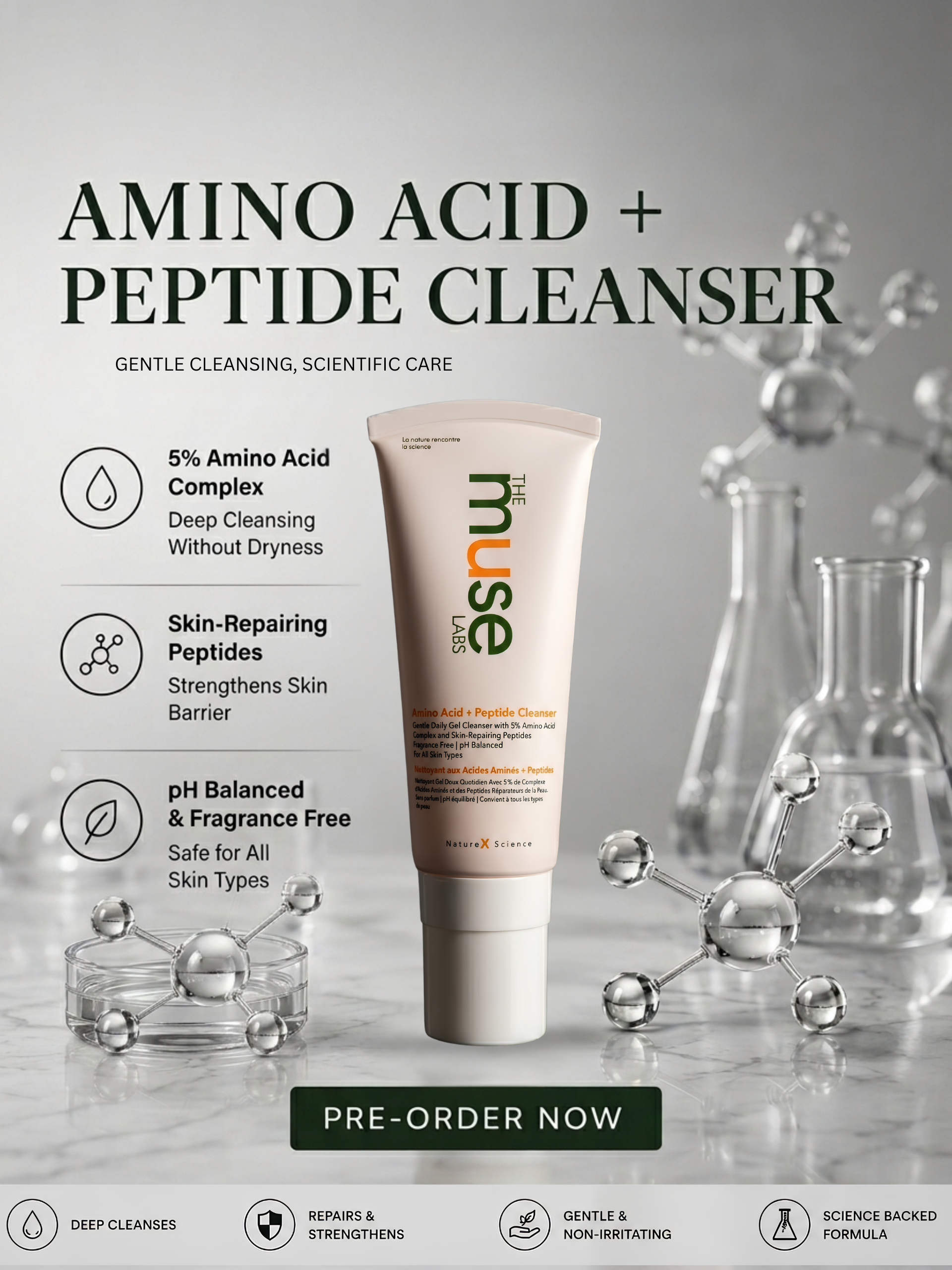 Amino Acid + Peptide Cleanser