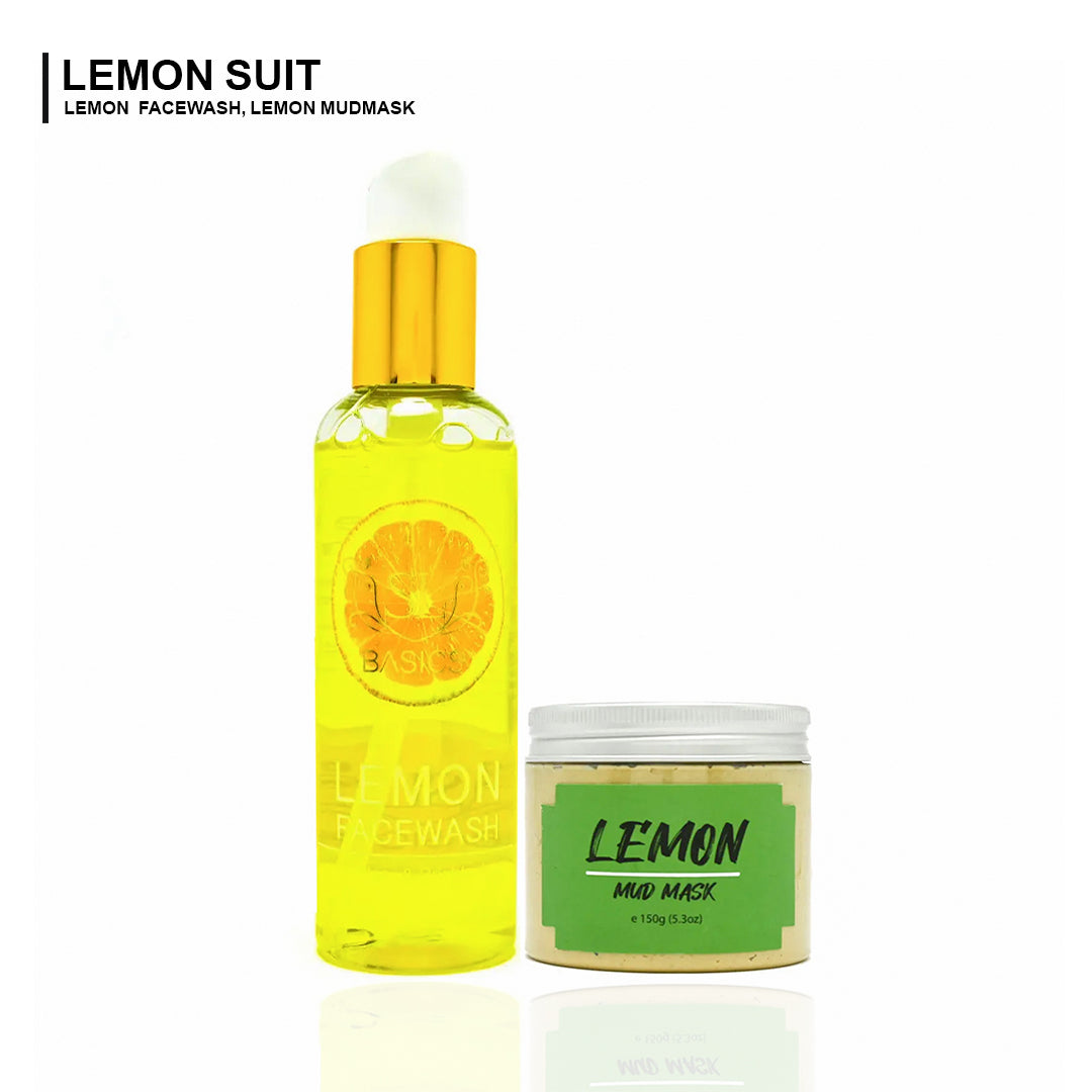 Lemon Suite, Lemon Mud Mask, Lemon facewash