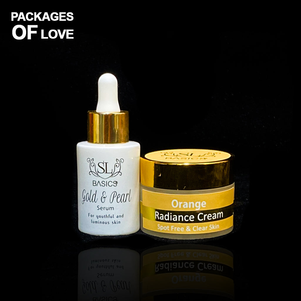 Gold & Pearl Serum, Orange Radiance Cream, Skin Care Serum Pakistan