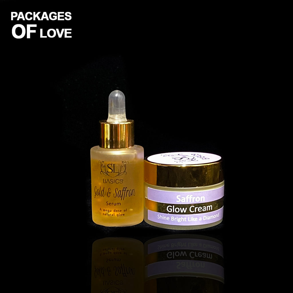 Saffron Set, Gold & Saffron Serum, Glow Cream
